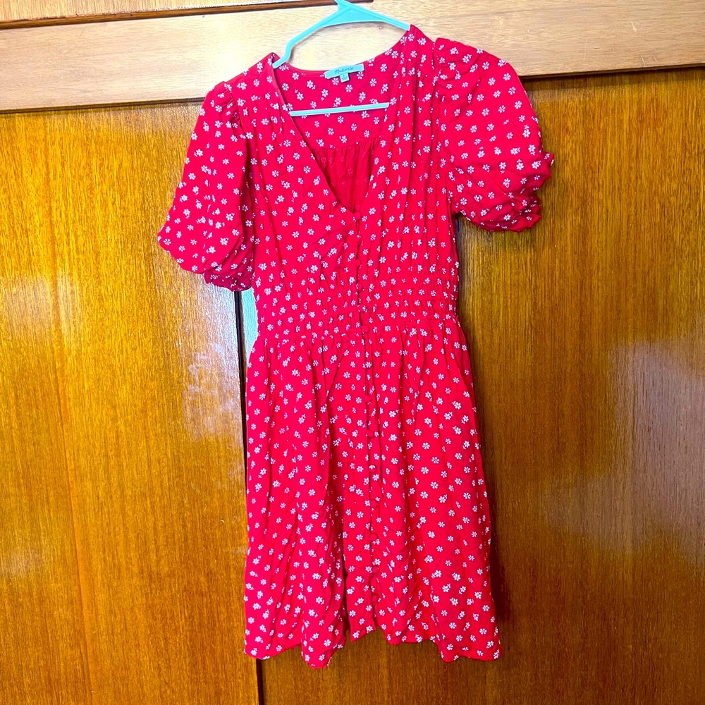 Adorable red Madewell mini dress